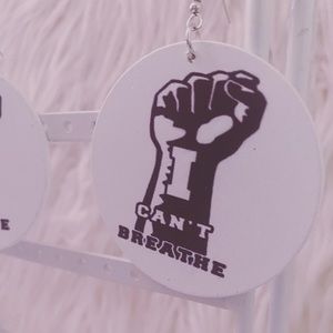 Brand new “I Can’t Breathe” Hoop Earrings